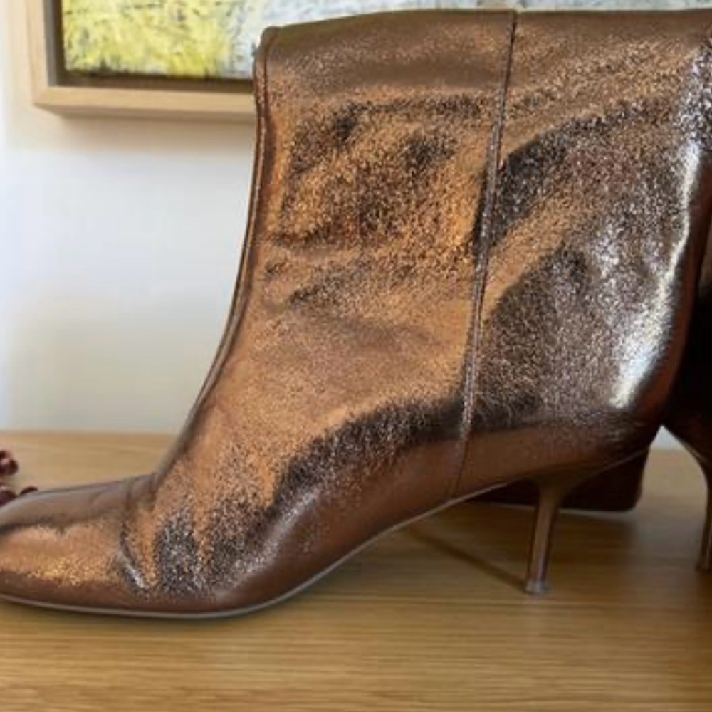 Zara metallic boots